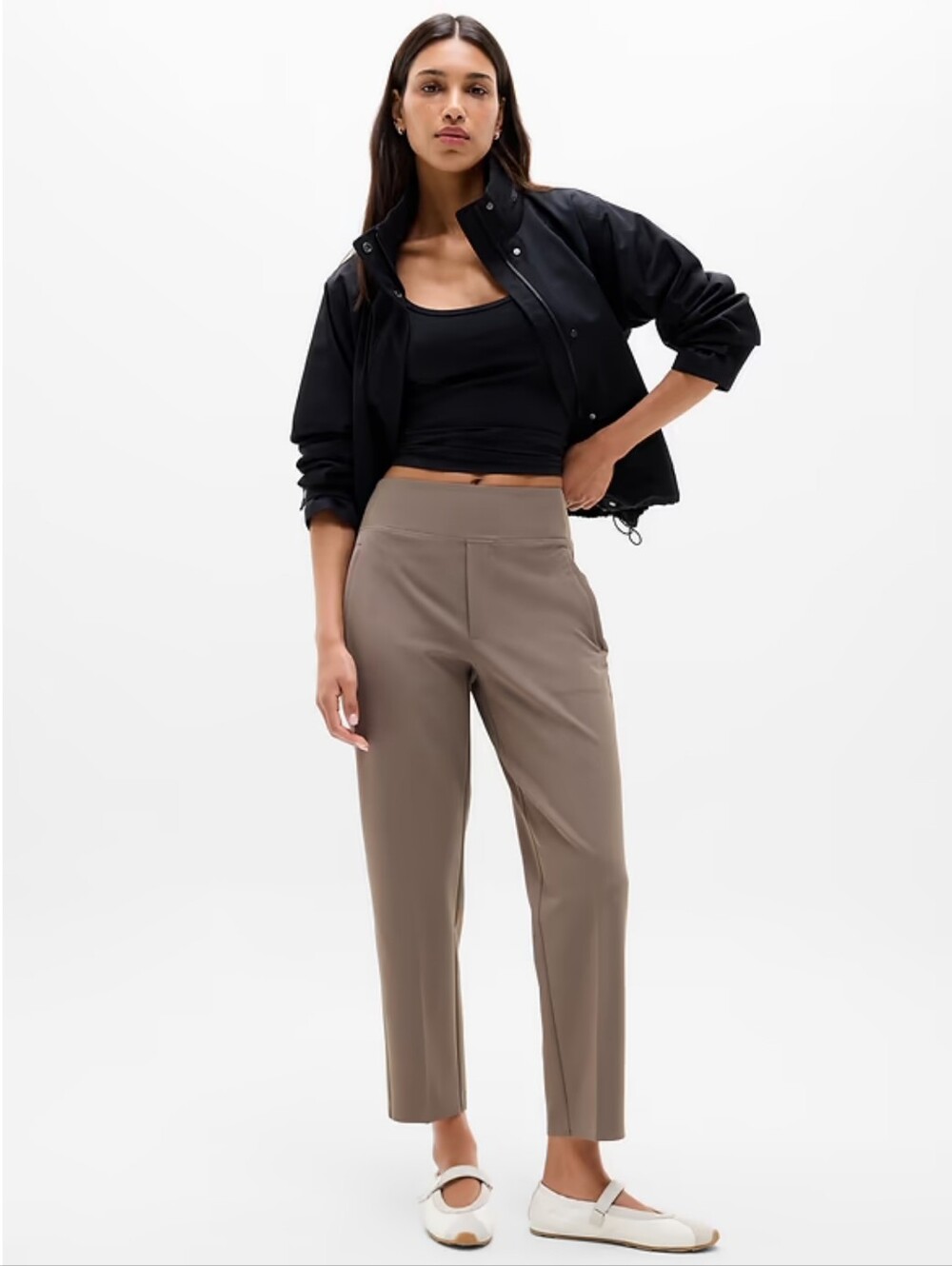 NWT Athleta Endless High Rise Pants In Umber Size 6 Petite